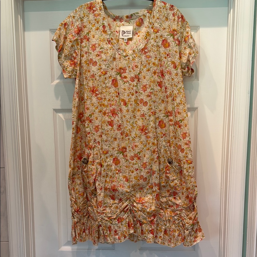 Retired pattern Like New Heart’s Desire Cotton Dress in Floral Size S